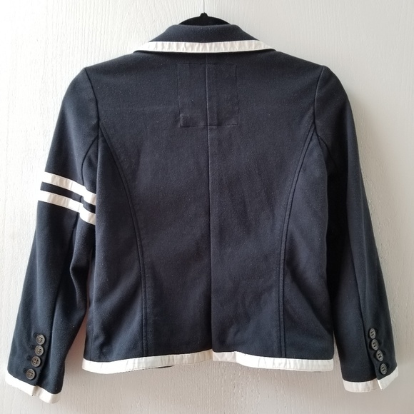 Vintage PINK Victoria's Secret Navy Prep Blazer with Crest - Picture 3 of 8